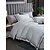baratos Coleção de elite-Conjunto de cama com capa de edredom de 4 peças, 100% algodão orgânico, tecido macio e respirável, inclui capa de edredom e fronhas para um sono confortável