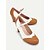 preiswerte 1950er Jahre-Zweifarbige Mary-Jane-Pumps im Vintage-Stil für Damen mit Brogue-Details – Retro-Schuhe mit Blockabsatz für Partys und formelle Anlässe