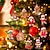 billiga Trädaccessoarer-12 st pepparkaksmansdekorationer för julgran, diverse prydnadsföremål för pepparkaksfigurer i plast, hängande julgransprydnader, 3 tum höga