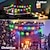 abordables Funciona con energía solar-Guirnalda de luces LED solares para Navidad, copos de nieve, impermeables, 30/50/100 LED, 8 modos de iluminación, para exteriores, patio, jardín, vacaciones, boda, fiesta de año nuevo, decoración