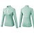 abordables T-shirts et Débardeurs de Course-Femmes T-shirt de course Fermeture éclair manche longue Haut à fermeture éclair Occasionnel Athleisure Automne Couleur Unie Séchage Rapide Doux Respirant Entraînement en salle Marche Jogging Tenue de