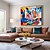 cheap People Paintings-Handmade Colorful mordern firgure Oil Painting on Canvas Large hand painted Abstract Textured persons painting Wall Art Contemporary Minimalist artwork wall painting for Living Room bedroom home Decor