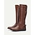 cheap Biker Boots-Women&#039;s Black Motorcycle Boots with Side Lace-Up and Buckle Detail - Stylish High Knee Riding Boots