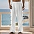 ieftine Vacanţă-Bărbați Pantaloni de in Pantaloni Pantaloni de vară Pantaloni de plajă Buzunar Cordon Talie elastică Simplu Confort Respirabil Vacanță Zilnic Concediu Hawaiană Boho Verde Militar Negru