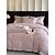 baratos Coleção de elite-Conjunto de cama com capa de edredom de 4 peças, 100% algodão orgânico, tecido macio e respirável, inclui capa de edredom e fronhas para um sono confortável