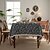 cheap Christmas Decor-Jungle Pattern Table Cloth Retro Floral Table Cover Jacquard Tablecloth Red Elegant Style Custom Living Room Spring Home Decor Custom Size