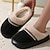economico Pantofole da casa-pantofole pelose con suola spessa autunno&amp;amp;pantofole invernali in cotone per esterni con interno in caldo peluche spesso e confortevole per la casa