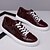 economico Sneakers da uomo-sneakers da uomo in similpelle con motivo coccodrillo bordeaux e design allacciato – scarpe casual eleganti per l&#039;uso quotidiano