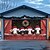 cheap Christmas Garage Door Covers-Christmas Outdoor Garage Door Cover Xmas Banner Highland Cattle Large Christmas Backdrop Decoration for Holiday Outdoor Garage Door Home Wall Decorations