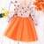 preiswerte Casual Kleider-Ostern Mädchen&#039; 3D Blume Kleid Rüschenkleid Langarm Frühling Herbst Urlaub Täglich Festtage Schön Süß kinderkleidung 4-7 Jahre Casual kleid A Linie Kleid Tüll-Kleid Knielang Regular Fit