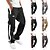 baratos Calças Cargo-Homens Calças Cargo Calças Com Cordão Cintura elástica Bolso multi Bloco de cor Vestível Diário Ao ar livre Acampar e Caminhar Moda Clássico Branco-Preto Cinza Claro