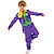 preiswerte Joker-Stil-Joker Clown Halloween Outfits Cosplay Perücken Suicide Squad Cosplay-Kostüm Kinder Jungen Karneval Maskerade Party / Abend Einfache Halloween-Kostüme Verkleiden