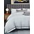 baratos Coleção de elite-Conjunto de cama com capa de edredom de 4 peças, 100% algodão orgânico, tecido macio e respirável, inclui capa de edredom e fronhas para um sono confortável