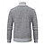 billige cardigangenser for menn-Herre Cardigan Genser Kjole genser Glidelås genser Genser jakke Fleecegenser Riflet Strikke Høy krage Klær Vinter Rød Navyblå S M L
