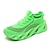 baratos Ténis para Homem-tênis esportivos masculinos de malha verde neon – tênis de corrida leves e respiráveis com design de sola exclusivo para uso esportivo e casual