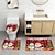 billige Christmas Bath-Baderom Badematter Jul 3 PC Badet Matte Sett Flonel Antiskli