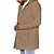 abordables Manteaux &amp; vestes-Homme Caban Trench du quotidien Vacances Automne hiver 50% coton Chaud Vêtements d&#039;extérieur Vêtement Tenue Mode Classique Plein Poche Capuche Double Boutonnage