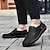 baratos Sapatos Casuais Slip-On-mocassins masculinos casuais, sapatos leves e respiráveis de couro sintético com sola antiderrapante, perfeitos para uso diário e atividades ao ar livre