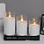 abordables Bougies lumineuses-Bougie Télécommande Marche / Arrêt Noël Halloween Alimenté par piles AAA 3 Pièces