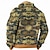 abordables Sweats de Chasse-Homme Camouflage Drapeau Américain Polaire Sweat à capuche Sweats à capuche Sweatshirt Mode Frais Quotidien manche longue À capuche Chasse Vêtements de rue Bleu Vert Kaki Fermeture éclair Avec Poches