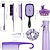 abordables Accessoires de coiffure-Ensemble complet de 12 peignes de coiffure - démêlage polyvalent &amp;peignes à taquiner, bord &amp;brosses à queue de rat, masseur de cuir chevelu, vaporisateur - idéal pour tous les types de cheveux