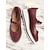 economico Scarpe vintage da donna-scarpe da donna Mary Jane rosse con plateau, dettagli brogue e cinturino con fibbia – calzature casual in stile vintage per l&#039;uso quotidiano