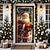 cheap Christmas Door Covers-Christmas Door Decorations Door Covers Xmas Santa Deliver Gift Door Tapestry Door Curtain Decoration Backdrop Door Banner for Front Door Farmhouse Holiday Party Decor Supplies Indoor/Outdoor