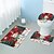 billige Christmas Bath-Baderom Badematter Jul 3 PC Badet Matte Sett Flonel Antiskli