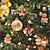 billiga Trädaccessoarer-12 st pepparkaksmansdekorationer för julgran, diverse prydnadsföremål för pepparkaksfigurer i plast, hängande julgransprydnader, 3 tum höga