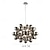 preiswerte Globusdesign-LED-Pendelleuchte 60/80 cm postmoderner Glaskronleuchter in Traubenform mit Blumenmuster im Sputnik-Design G9 Luxus-Heimdekorationsbeleuchtung für Wohnzimmer und Cafés 110-240 V