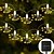 abordables Guirlandes solaires-lumières de feu d&#039;artifice solaires en forme d&#039;étoile, guirlandes lumineuses solaires suspendues en fil de cuivre 50/100 LED pour la décoration d&#039;arbre de jardin
