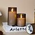 abordables Bougies lumineuses-Bougie Télécommande Marche / Arrêt Noël Halloween Alimenté par piles AAA 3 Pièces