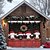 cheap Christmas Garage Door Covers-Christmas Outdoor Garage Door Cover Xmas Banner Highland Cattle Large Christmas Backdrop Decoration for Holiday Outdoor Garage Door Home Wall Decorations