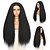 billige Syntetiske trendy parykker-rett pannebånd parykk for kvinner yaki rette parykker med pannebånd kinky afro parykker for svarte kvinner