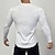 voordelige Hardloop T-shirts en Tanktops-Voor heren Atletisch shirt Gymshirt Fitnessshirt Gewatteerd compressieshirt Lange mouw T-shirt Casual Sportkleding Herfst Effen Zacht Ademend Sportschooltraining Wandelen Joggen Sportkleding