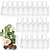 abordables Suministros para la fiesta-20 bolsas de regalo de plástico transparente reutilizables - bolsas de regalo de PVC de primera calidad para fiestas y eventos - duraderas, resistentes al agua y reutilizables (7,87 &quot;x 7,87&quot; x 3,15 &quot;)