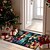 billige juletepper og matter-julepynt dørmatte nøtteknekkere kjøkkenmatte gulvmatte sklisikre teppe oljetett teppe innendørs utendørs matte soveromsdekor baderomsmatte inngangsteppe