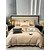 baratos Coleção de elite-Conjunto de cama com capa de edredom de 4 peças, 100% algodão orgânico, tecido macio e respirável, inclui capa de edredom e fronhas para um sono confortável