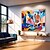 cheap People Paintings-Handmade Colorful mordern firgure Oil Painting on Canvas Large hand painted Abstract Textured persons painting Wall Art Contemporary Minimalist artwork wall painting for Living Room bedroom home Decor