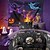 ieftine Dormitor de Halloween-Set de husă de pilota în stil întunecat de Halloween - design ciudat și misterios - include husă de pilota și fețe de pernă - țesătură moale și durabilă