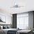 billige Dæmpbart loftlys-led loftslampe trinløs dæmpning 6 hoveder lineær moderne sputnik lysekrone lang strip semi flush monteret loftslampe armatur minimalistiske lysekroner loftslamper til spisestue soveværelse køkken
