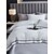 baratos Coleção de elite-Conjunto de cama com capa de edredom de 4 peças, 100% algodão orgânico, tecido macio e respirável, inclui capa de edredom e fronhas para um sono confortável