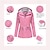 billiga Fleece &amp; 3 i 1-jackor-Dam Vandringsjacka Vinter Utomhus Vindtät Multi-pocket Dragkedja fram Vattenavvisande Lättviktsjacka Helöppnande blixtlås Camping / vandring / grottforskning Vintersport Svart Gul Rosa Röd Mörk Marin