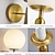 voordelige Wandverlichting voor binnen-globe wandlamp e26/e27 gouden wandlamp matzwart art deco wandlamp mid century modern wandlamp kleine binnenverlichtingsarmatuur voor slaapkamer woonkamer gang 85-265v