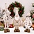 billige Samlefigurer-strekkbare julefigurer, julepynt julefest, nisse, snømann og utvidbare dukker med rein for feriestemning