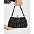 economico Clutch e borsette da sera-pochette da sera da donna con paillettes nere e accenti di perle – borsa glamour per feste, matrimoni ed eventi formali