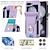 abordables Coques Samsung-téléphone Coque Pour Samsung Galaxy Z Flip 7 Z Flip 6 Z Flip 5 Z Flip 4 Z Flip 3 Coque Arrière Support Anneau avec Lanière Avec Dragonne Rétro TPU faux cuir