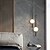 abordables Éclairages pour îlot-lampe à suspension nordique boule de verre lampe à suspension boule de verre chambre chevet longue ligne lampe suspendue restaurant décoration lampe cantine bar