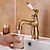 preiswerte Waschbeckenarmaturen-Waschbecken Wasserhahn - Ausziehbare Galvanisierung Mittellage Einhand Ein LochBath Taps