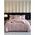 baratos Coleção de elite-Conjunto de cama com capa de edredom de 4 peças, 100% algodão orgânico, tecido macio e respirável, inclui capa de edredom e fronhas para um sono confortável